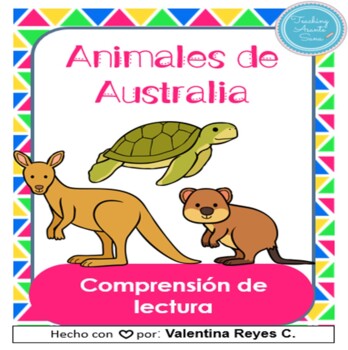Preview of Australian Animals in Spanish 2nd Grade Reading Activities