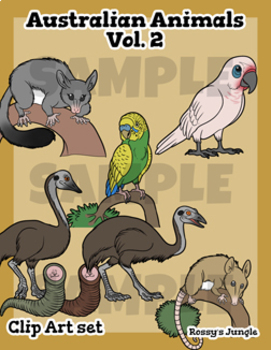 Preview of Australian Animals vol.2 Clip Art Set