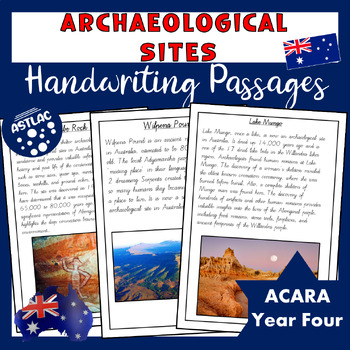 Preview of Australian Archaeological Sites – Handwriting Passages
