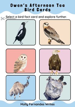 Preview of Australian Bird Fact cards