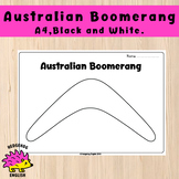 Australian Boomerang Blank Worksheet