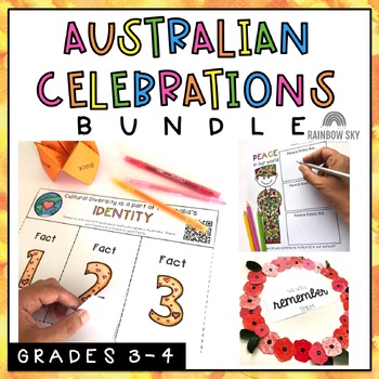 Preview of Australian Celebrations BUNDLE - Years 3 - 4