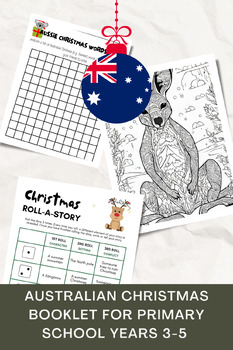 Preview of Australian Christmas Activity Booklet - Years 3 - 5