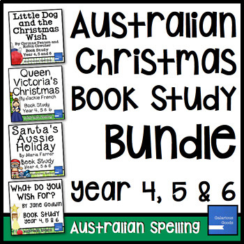 Preview of Australian Christmas Book Study Bundle (Year 4, 5, 6)
