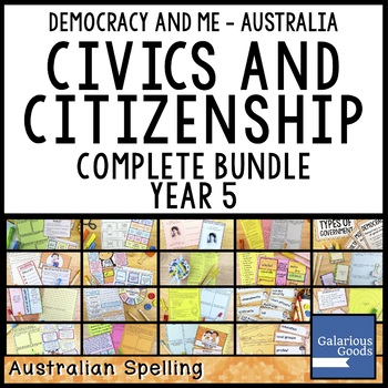 Preview of Australian Civics and Citizenship Government YEAR 5 HASS COMPLETE BUNDLE