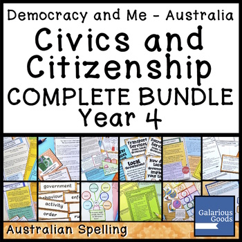 Preview of Australian Civics and Citizenship Government YEAR 4 HASS COMPLETE BUNDLE