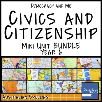 Preview of Australian Civics and Citizenship YEAR 6 HASS MINI-UNIT BUNDLE