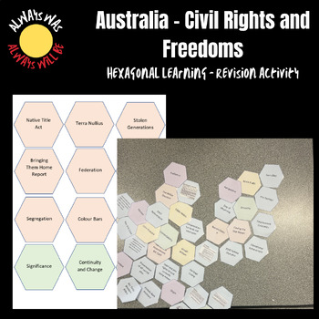 Preview of Australian Civil Rights - Hexagonal Learning