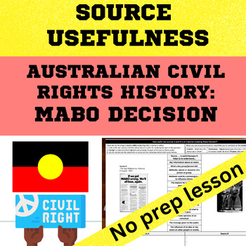 Preview of Australian Civil Rights History - Mabo decision Source Usefulness