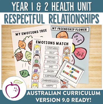 Preview of Australian Curriculum 8.4 & 9.0 Year 1&2 Health Unit - Respectful Relationships