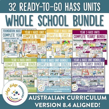 Preview of Australian Curriculum 8.4 Upper Primary HASS Bundle