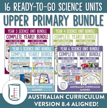 Preview of Australian Curriculum 8.4 Upper Primary Science Bundle