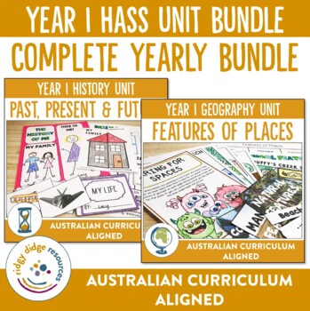 Preview of Australian Curriculum 8.4 Year 1 HASS Unit Bundle