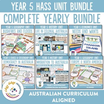 Preview of Australian Curriculum 8.4 Year 5 HASS Unit Bundle