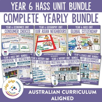Preview of Australian Curriculum 8.4 Year 6 HASS Unit Bundle