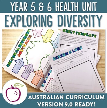 Preview of Australian Curriculum 8.4 and 9.0 Year 5&6 Health Unit - Diversity
