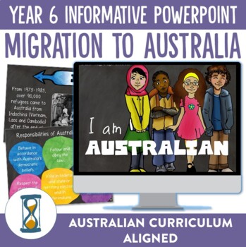 Preview of Australian Curriculum 8.4 and 9.0 Year 6 Migration to Australia Powerpoint