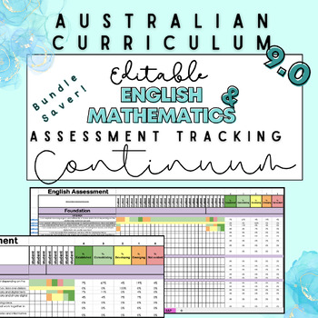 Preview of Australian Curriculum 9.0 Achievement Standards Editable Assessment Tracking!