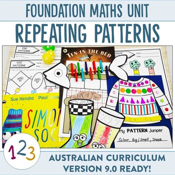 Preview of Australian Curriculum 9.0 Foundation Maths Unit Repeating Patterns