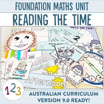 Preview of Australian Curriculum 9.0 Foundation Maths Unit Time