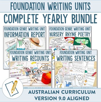 Preview of Australian Curriculum 9.0 Foundation Writing Units Bundle