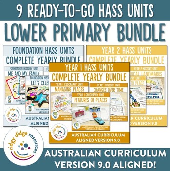 Preview of Australian Curriculum 9.0 Lower Primary HASS Bundle