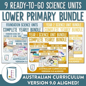 Preview of Australian Curriculum 9.0 Lower Primary Science Bundle