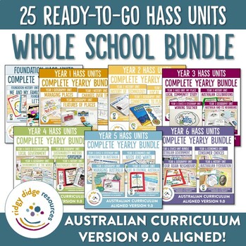 Preview of Australian Curriculum 9.0 Whole School HASS Bundle