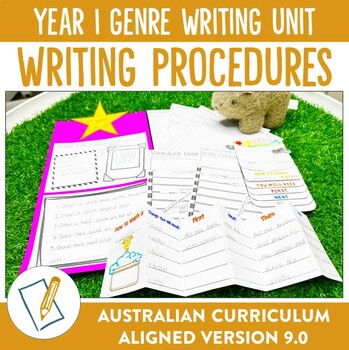 Preview of Australian Curriculum 9.0 Year 1 Writing Unit Procedures
