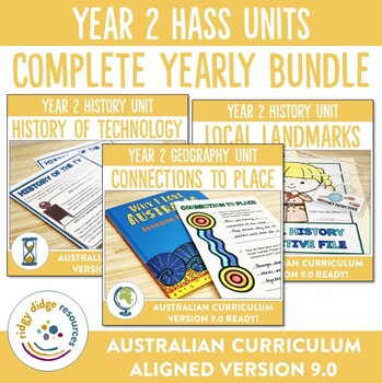 Preview of Australian Curriculum 9.0 Year 2 HASS Units Bundle