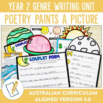 Preview of Australian Curriculum 9.0 Year 2 Writing Unit Poetry
