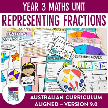 Preview of Australian Curriculum 9.0 Year 3 Maths Unit Fractions