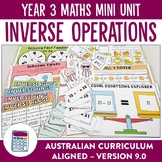 Australian Curriculum 9.0 Year 3 Maths Unit Inverse Operations