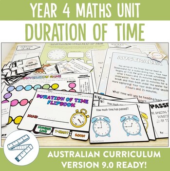 Preview of Australian Curriculum 9.0 Year 4 Maths Unit Duration of Time
