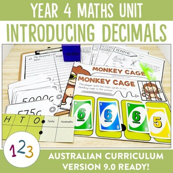 Preview of Australian Curriculum 9.0 Year 4 Maths Unit Introduction to Decimals