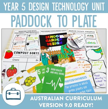 Preview of Australian Curriculum 9.0 Year 5 Design Technology Unit - Paddock to Plate