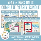 Australian Curriculum 9.0 Year 5 HASS Unit Bundle