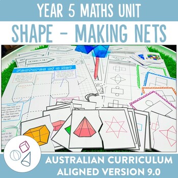 Preview of Australian Curriculum 9.0 Year 5 Maths Unit Making Nets