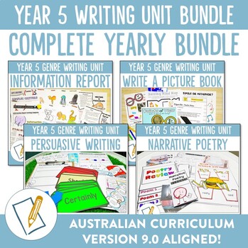 Preview of Australian Curriculum 9.0 Year 5 Writing Units Bundle