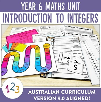 Preview of Australian Curriculum 9.0 Year 6 Maths Unit Integers