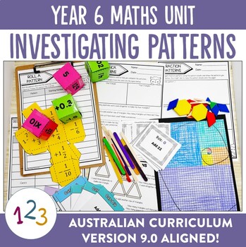 Preview of Australian Curriculum 9.0 Year 6 Maths Unit Patterns