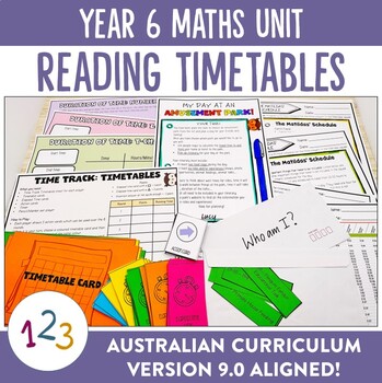 Preview of Australian Curriculum 9.0 Year 6 Maths Unit Timetables