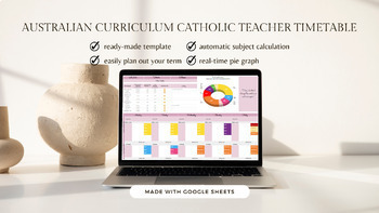 Preview of Australian Curriculum Catholic Term Timetable with FREE Weekly Planner