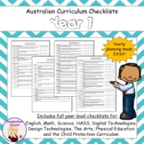Australian Curriculum Checklists - Year 1 (version 9.0)