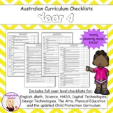 Australian Curriculum Checklists - Year 4 (version 9.0)