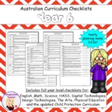 Australian Curriculum Checklists - Year 6 (version 9.0)