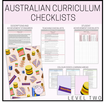 Preview of Australian Curriculum Checklists for YEAR TWO