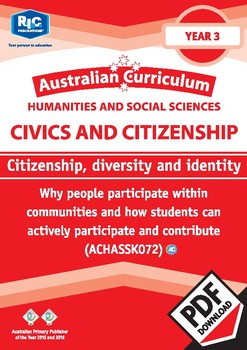 Preview of Australian Curriculum Civics & Citizenship – Citizenship, diversity & identity 3