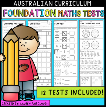 Preview of Australian Curriculum Foundation Maths Assessments