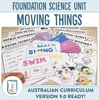 Preview of Australian Curriculum Version 8.4 and 9.0 Foundation Science Unit Moving Things